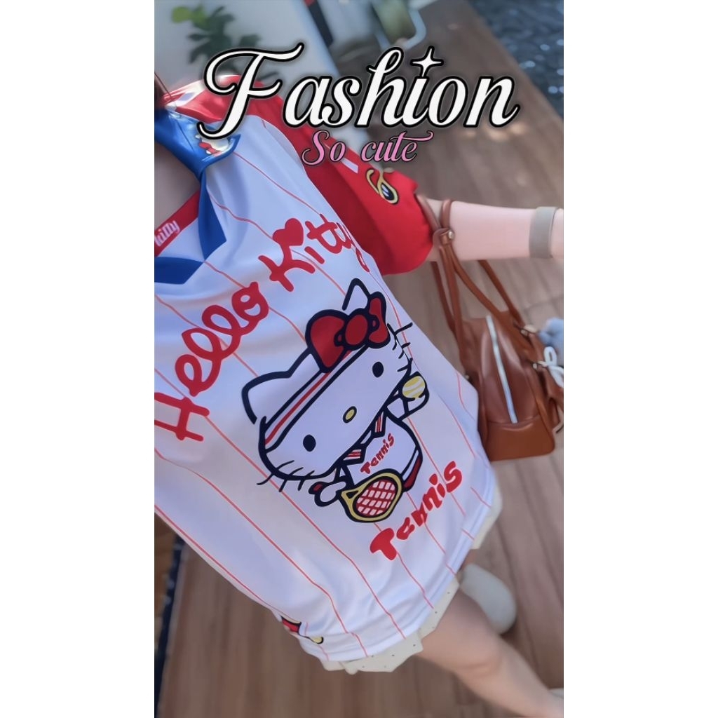 พร้อมส่ง : เสื้อคอปกทรงสตรีทสุดคิ้ว ผ้าไมโครใส่สบาย