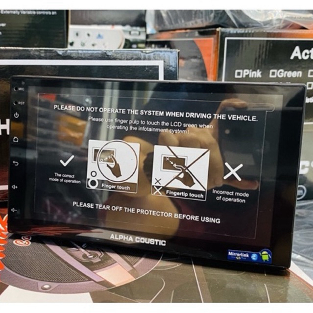 จอ 7 นิ้ว Alpha Finnix Coustic Android จอแอนดรอย อัลฟ่า ฟินนิก คูสติก แท้ ขนาด 7” จอติดรถยนต์ จอรถยน