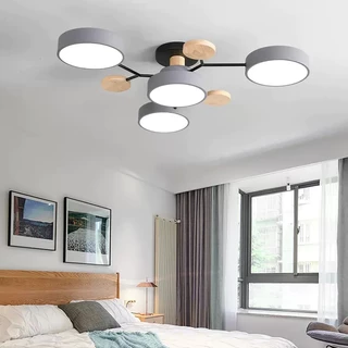 48W 60W 72W 84W ไฟเพดาน LED สร้างสรรค์ ไฟตกแต่งห้องนอน ไฟห้องนั่งเล่น แสง 3 โทน