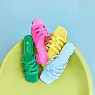 LA BELLA รองเท้าส้นเตี้ยหนังแกะ รุ่น GLADIATOR SANDALS 7 สี