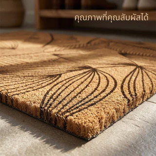 MIPH พรมเช็ดเท้าหน้าประตู🍃 พรมหน้าบ้านกันลื่น ดักฝุ่น เก็บโคลน ใช้ได้ทั้งในบ้านและนอกบ้าน ทำความสะอาดง่าย