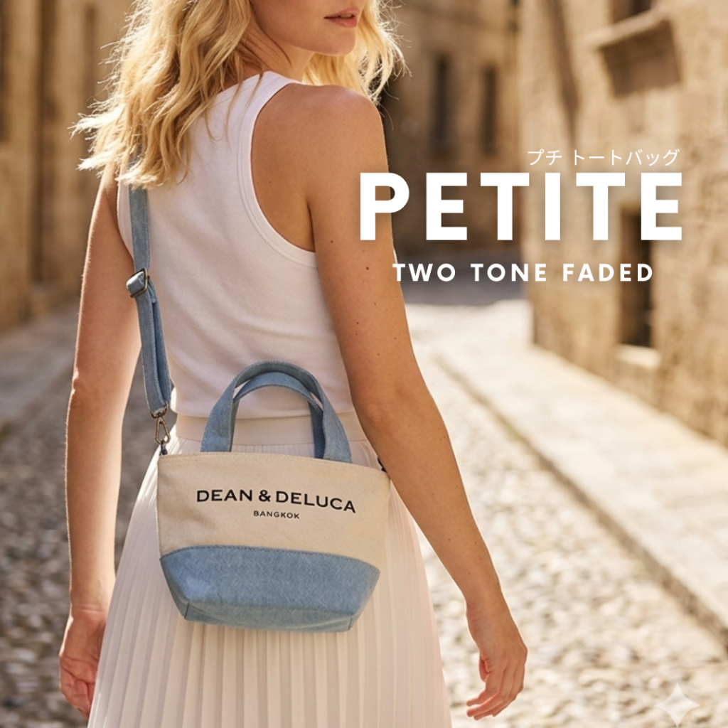 D&D BANGKOK TWO TONE PETITE TOTE BAG FADED