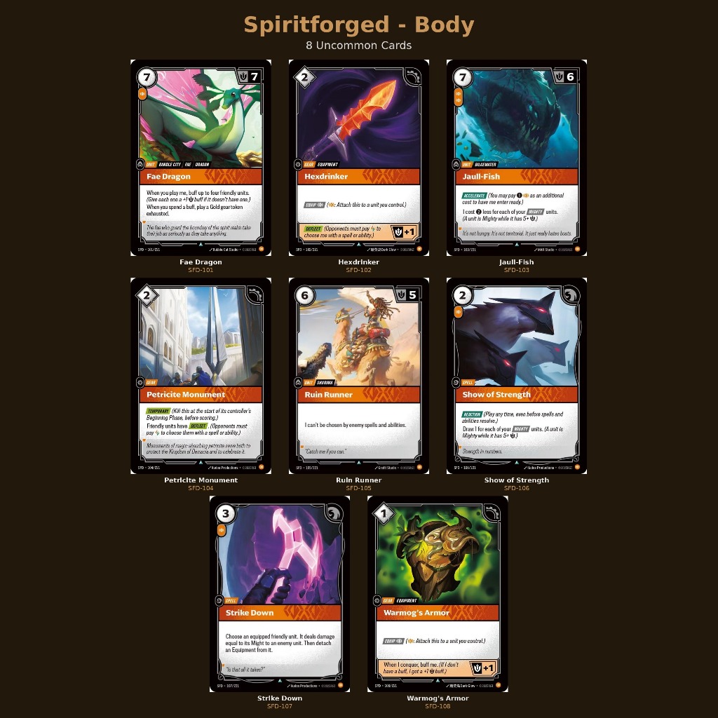 Riftbound : Spiritforged Uncommon single card (Body)