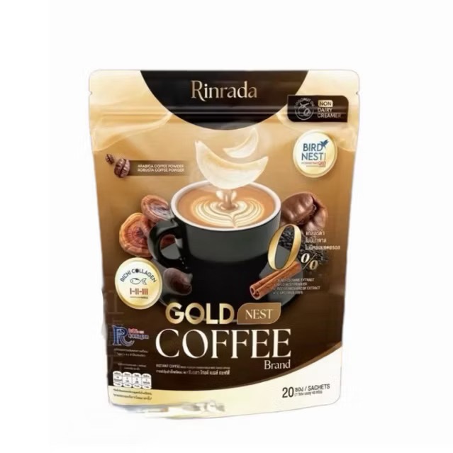 กาแฟใหม่พัชรี กาแฟรินรดา โกลด์ RINRADA GOLD NEST COFFEE กาแฟ กาแฟรังนก
