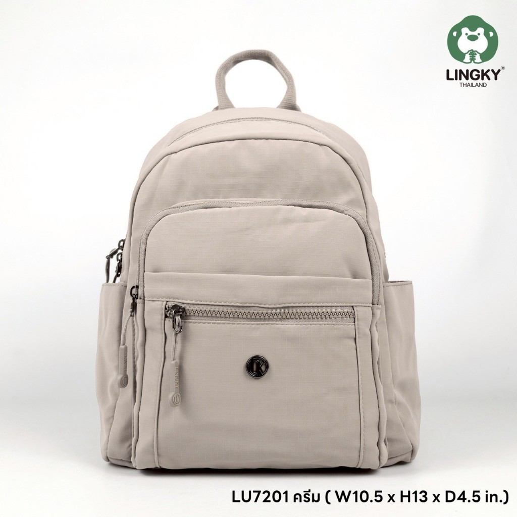 กระเป๋าเป้สะพายหลัง กระเป๋าเป้ ยี่ห้อ LINGKY รุ่น LU-7201 #เป้ #มีเก็บปลายทาง #สีพาสเทล