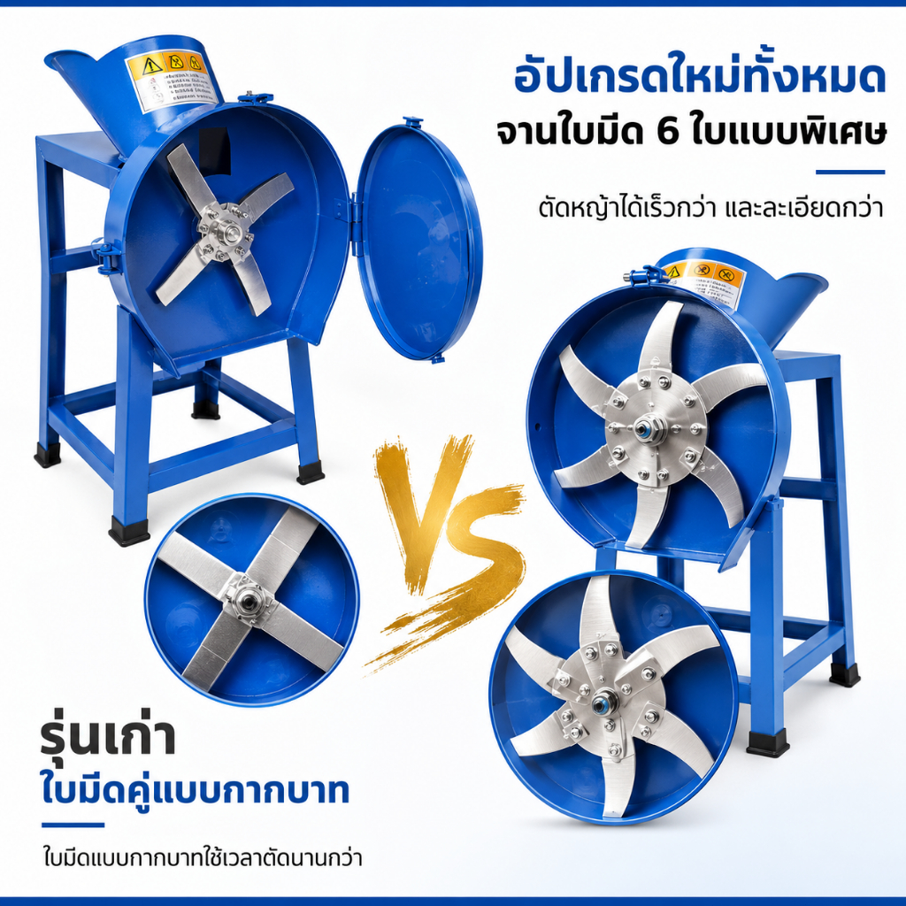 REAIM ใบมีดสำหรับสับหญ้าและต้นกล้วย: สับหญ้าและผักชนิดต่างๆ ได้อย่างง่ายดาย