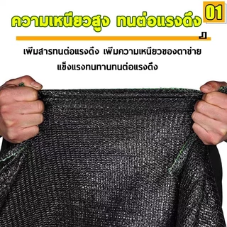 【ช้ได้ 10 ปี 】สแลนกันแดด เย็บขอบ อัตราการแรเงา 99.9% ม่านบังแดดกลางแจ้ง ผ้ากันแดด ใบสมัคร สวนโรงรถสระว่ายน้ำ ฯลฯ