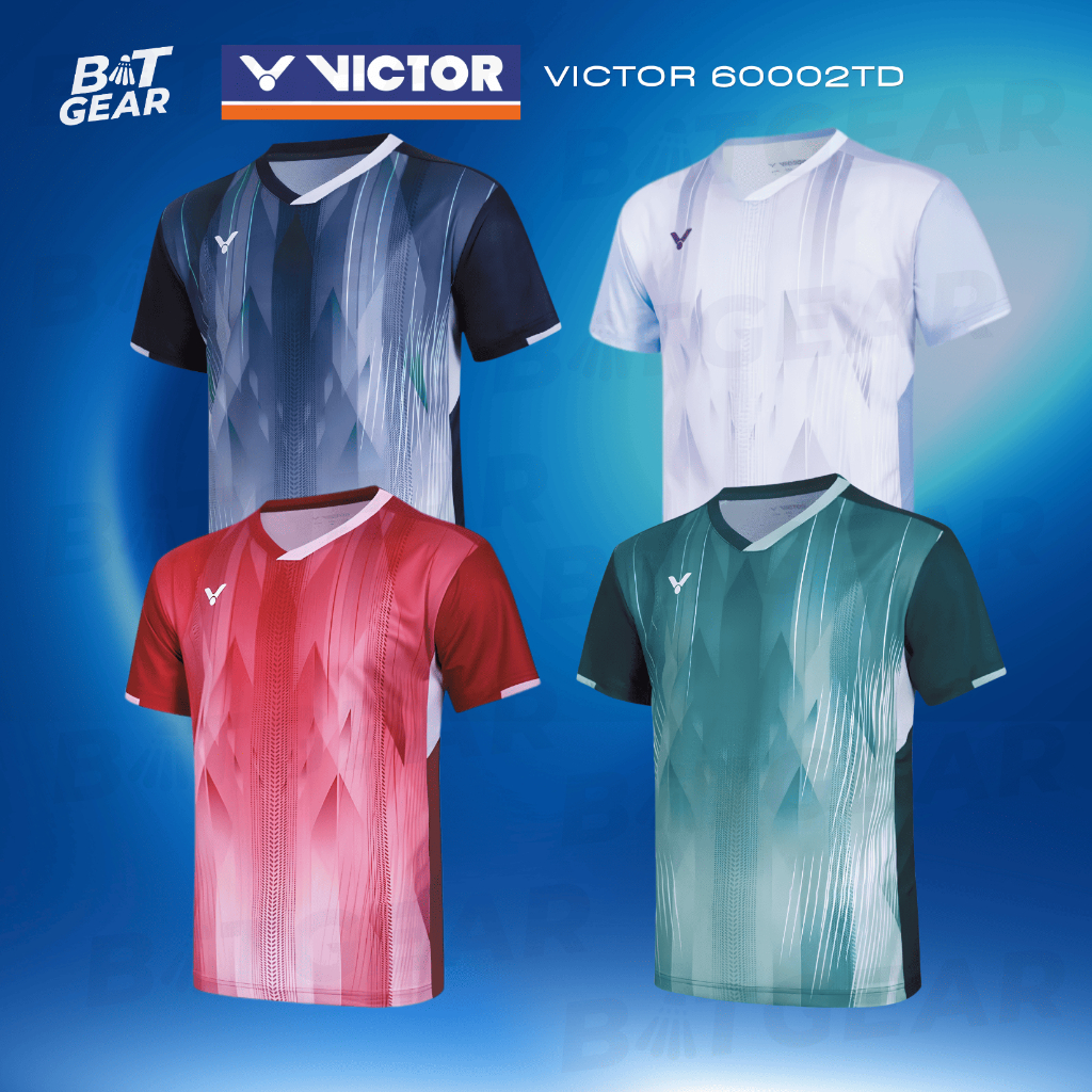 เสื้อกีฬาแบดมินตัน VICTOR T-60002TD ของแท้100% (พร้อมส่ง)