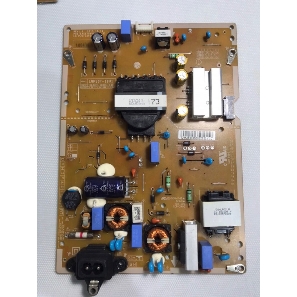 Power Supply LG 50UK500AUA พาร์ทบอร์ด LGP50T-18U1
