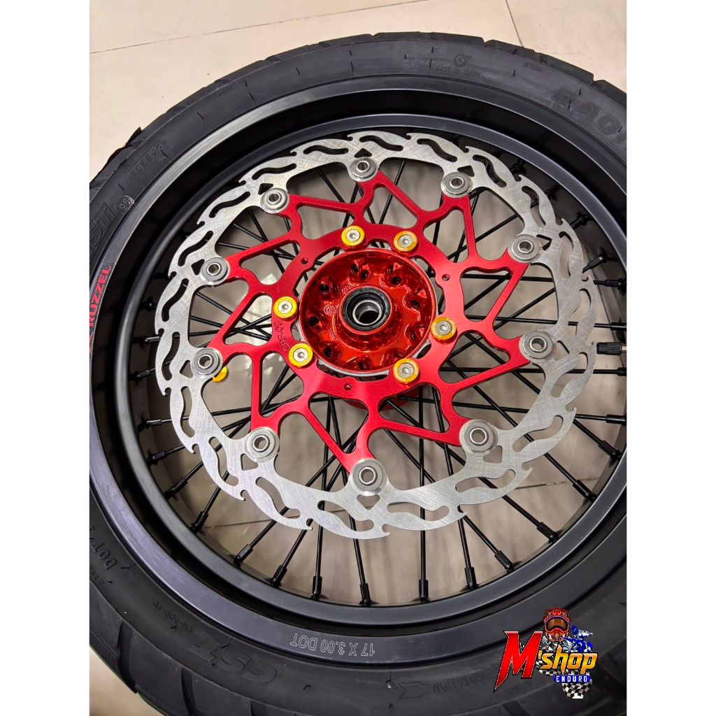 ดิสก์หน้าจานโต 320mm CRF300L / CRF300Rally ABS ลายไฟพร้อมขาจับ