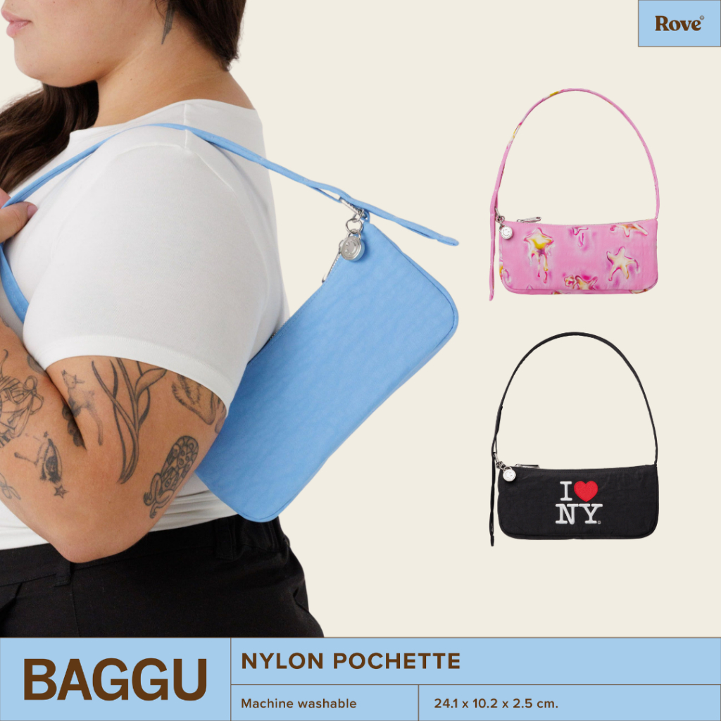 (พร้อมส่ง) BAGGU Pochette กระเป๋าสะพายใหล่ น้ำหนักเบา ใช้งานง่ายคล่องตัว เข้ากับทุกลุค นำเข้าจากประเทศอเมริกา