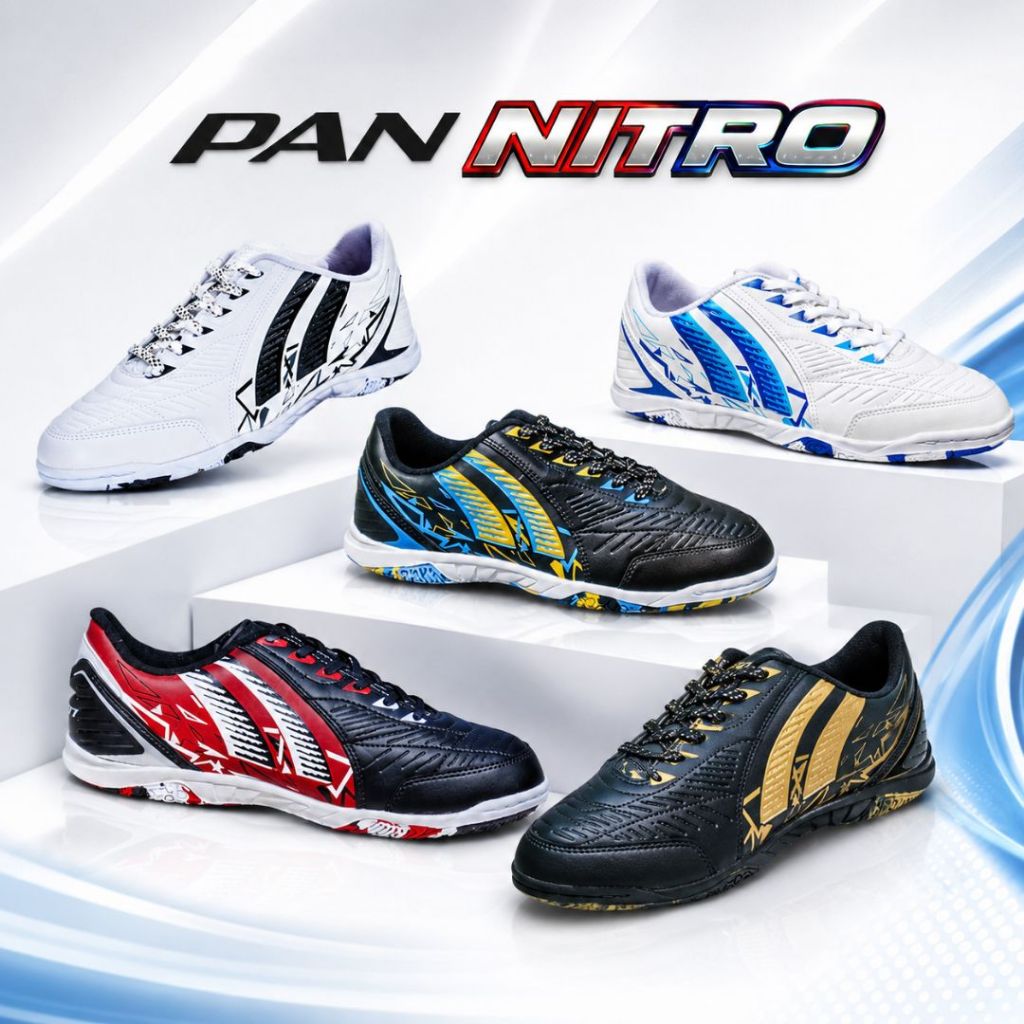 รองเท้าฟุตซอล แพน [PAN] PF14NB รุ่น NITRO [ลิขสิทธิ์แท้] 💯 ไซส์ 32-45 #พร้อมส่ง