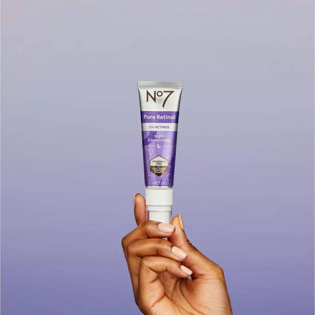 No7 Pure Retinol 1% Retinol Night Concentrate Serum 30 ML. นัมเบอร์เซเว่น เพียว เรตินอล 1% เรตินอล ไนท์ เซรั่ม