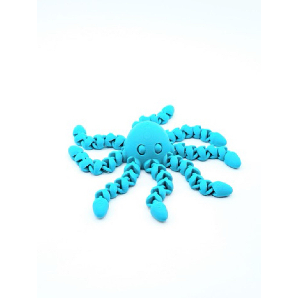 [พร้อมส่ง] ปลาหมึกขยับได้ พิมพ์ 3 มิติ ของเล่นแก้เครียด Articulated Flexi Octopus