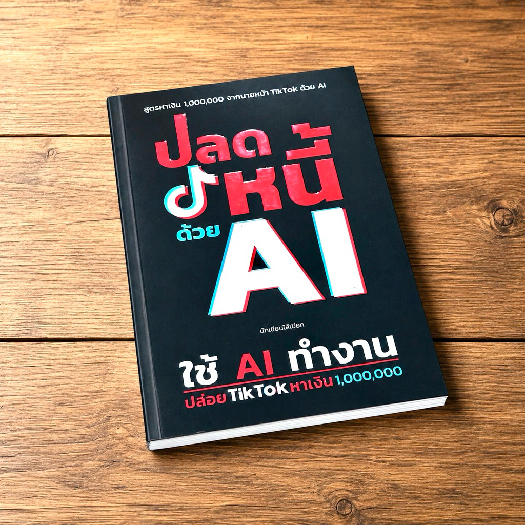หนังสือ📚 ปลดหนี้ด้วย AI ใช้ AI ทำงาน ปล่อย TikTok หาเงิน 1,000,000 (🎁 ฟรีปกใส ✨ พร้อมจัดส่ง 🚚)