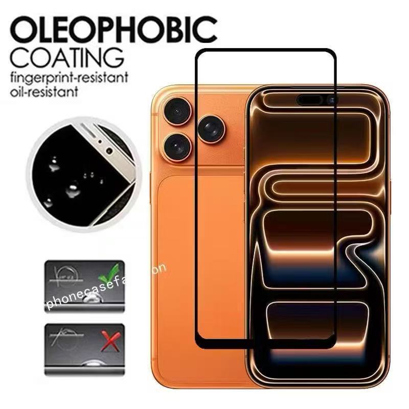 ฟิล์มกระจกเต็มจอ ด้าน Focus for iPhone 17 16 15 14 13 12 11 Pro Max Plus Air 16+ 16e 17e