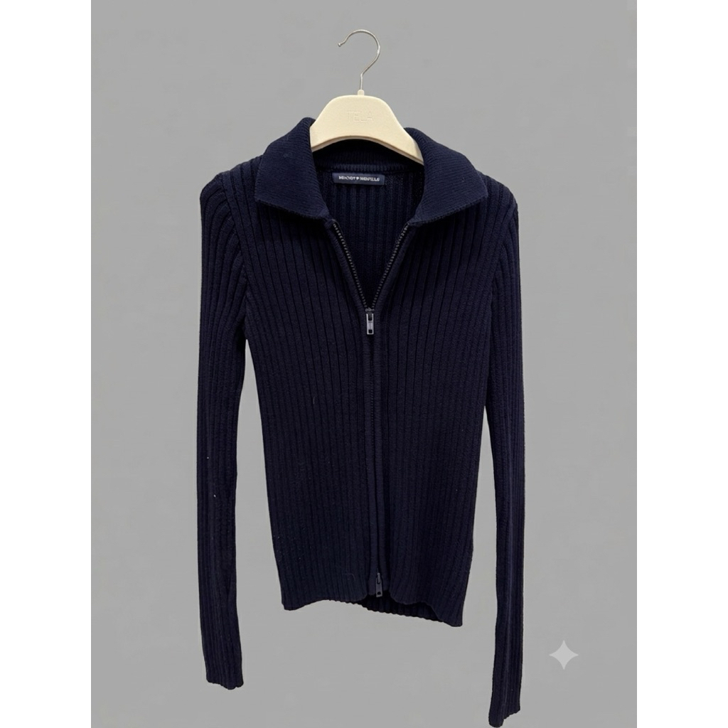 Brandy Melville navy zip up