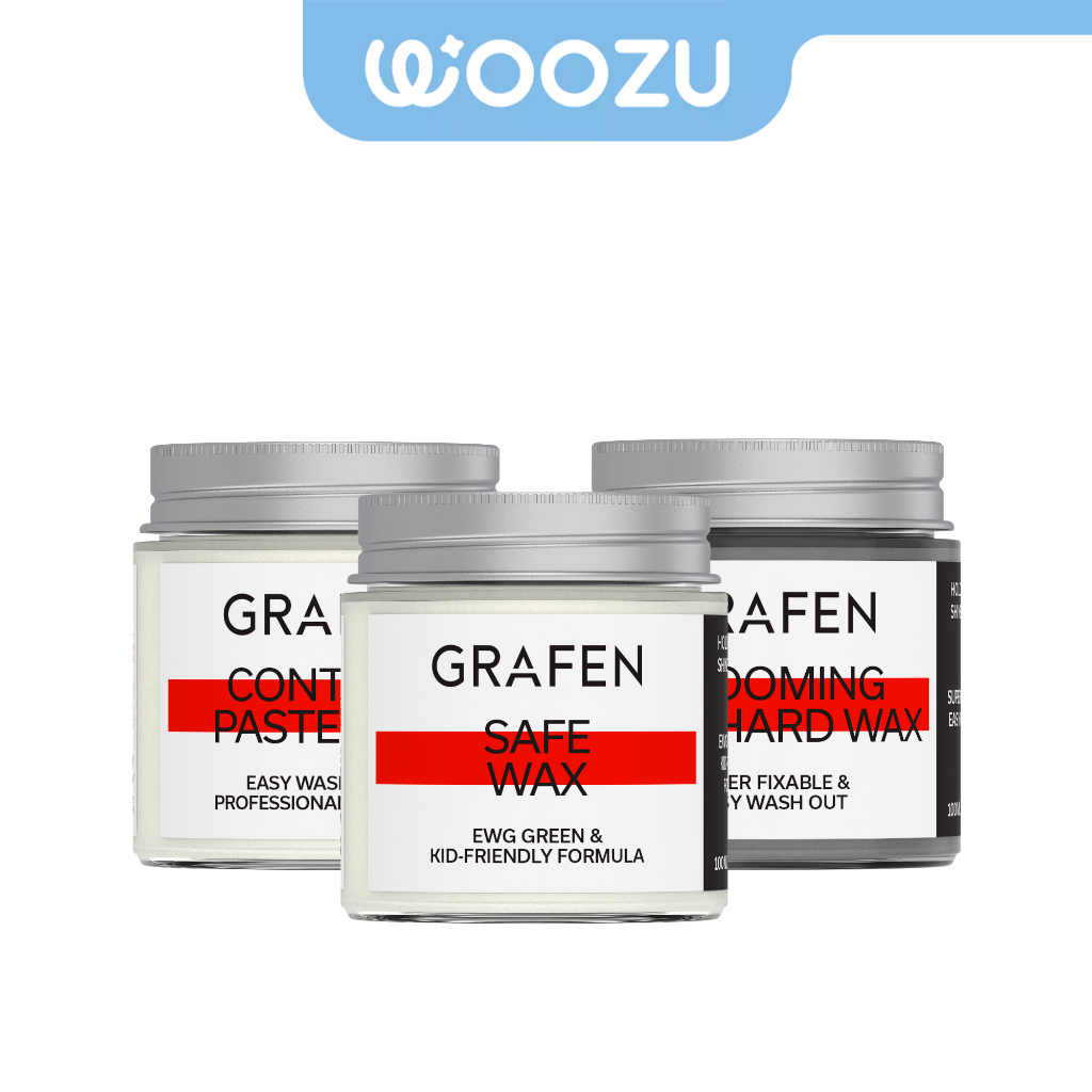 GRAFEN Korean Hair Styling Wax (Control Paste/Grooming Clay/Safe Wax/One Step Matte Wax)