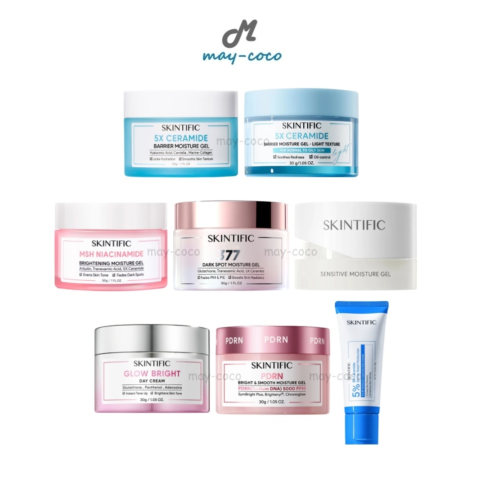 ถูก/แท้/มีไลฟ์ มอยส์เจอไรเซอร์ Skintific Moisture Gel มอยส์ เนื้อเจล บำรุงหน้า ผิวแข็งแรง ชุ่มชื้น กระจ่างใส ลดจุดด่างดำ
