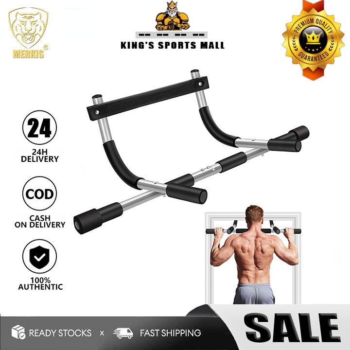 A ประตูในร่ม Pull Up Chin-Up Trainer การฝึกแขนบาร์แนวนอนอุปกรณ์ออกกำลังกาย Fitness