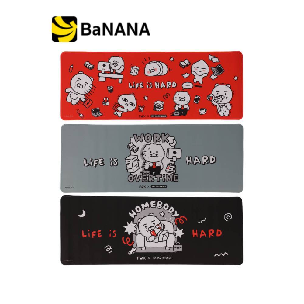 แผ่นรองเมาส์ FOX x KAKAO Desk Mat Life is Hard by BB Beyond D-Box