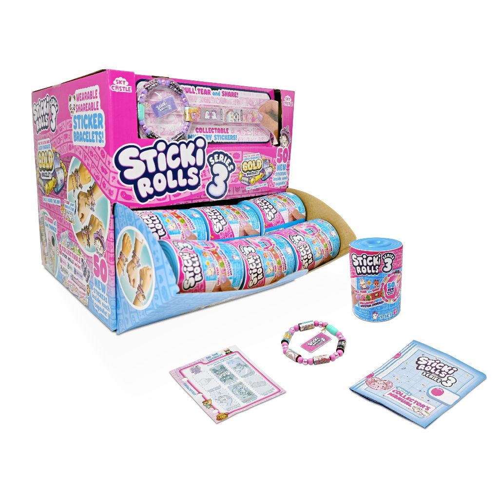 ของแท้ Sticki Rolls S3  Sticki Band Capsule  แคปซูลเซอร์ไพรส์ รหัส  SRSR1033-24 (ราคาต่อชิ้นแบบจุ่มเลือกไม่ได้)