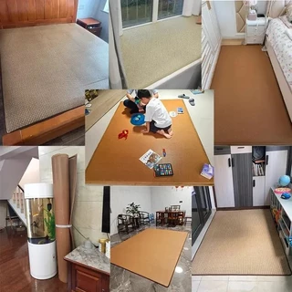 COD เสื่อหวาย เสื่อเย็น พรมเย็น พรมปูพื้น 180X200CM เสื่อทาทามิ ห้องนอน ห้องนั่งเล่น กันลื่น ดูดซับเหงื่อ ม้วนเก็บได้