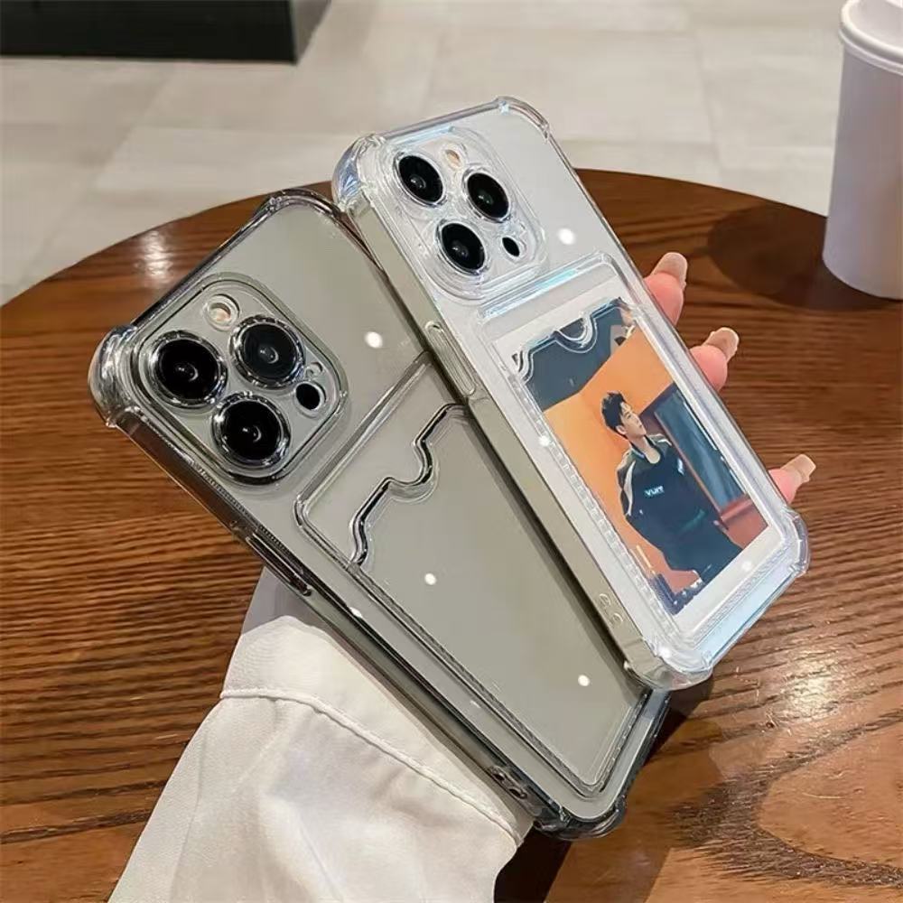 เคสใสกันกระแทก สำหรับ iPhone 6 6s 6plus 7plus 8plus X XS XR Xmax Xsmax เคสใส่บัตร