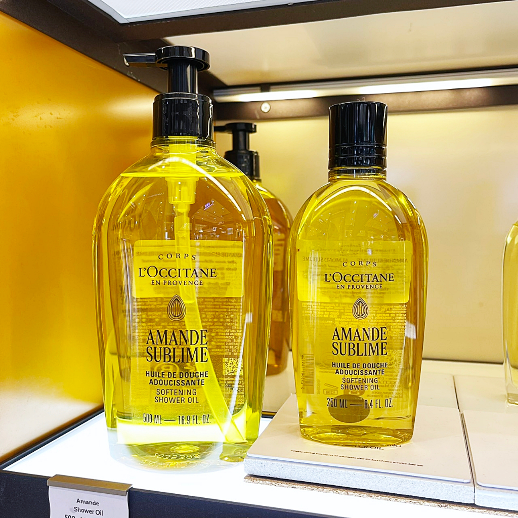 L'Occitane(แพคเกจใหม่) Almond Shower Oil 500 ml./ Refill 500ml. (ฉลากไทย)