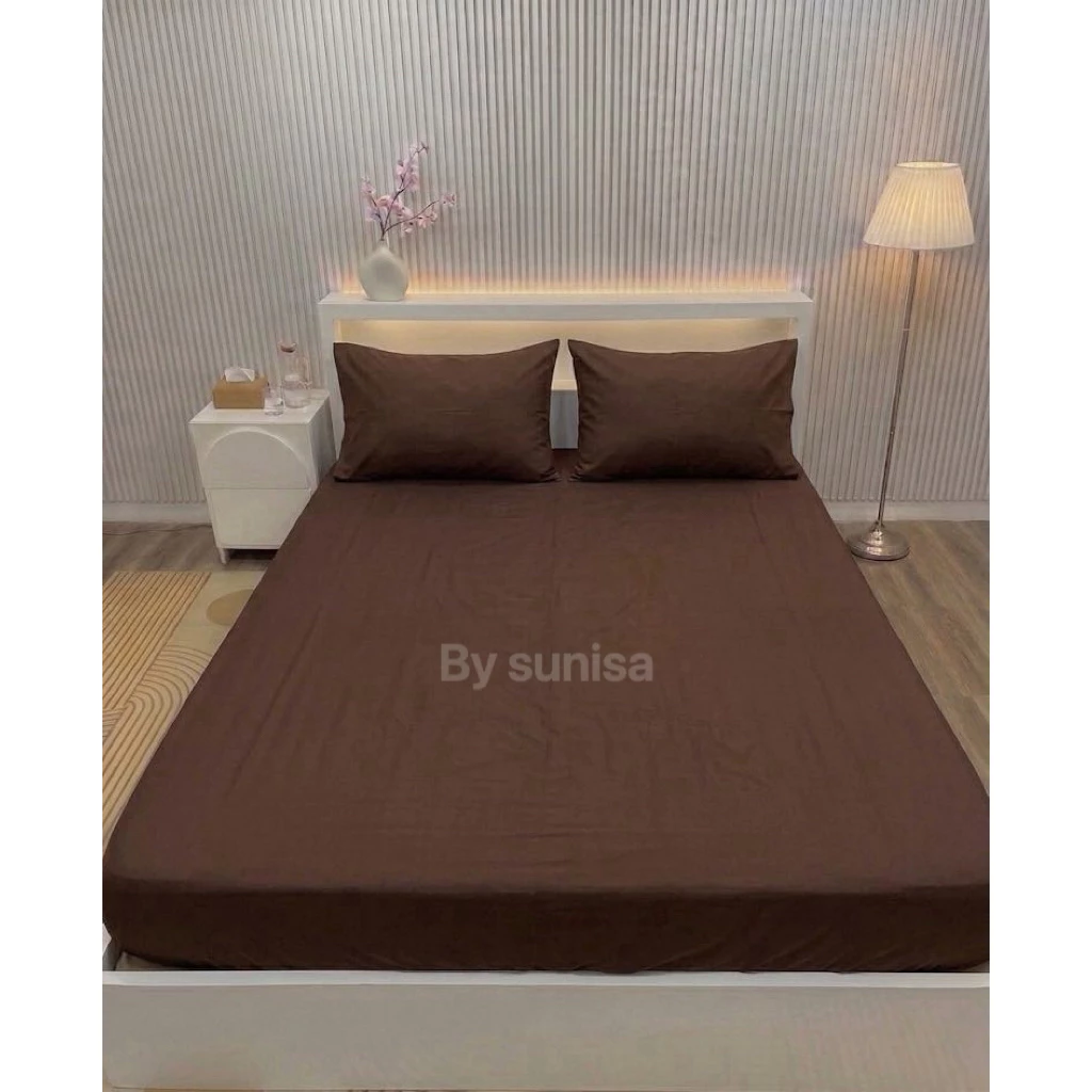 ผ้าปูที่นอนสีพื้น(ไม่รวมปลอกหมอน)เนื้อผ้านุ่มสบาย ไม่ระคายผิว ป้องกันไรฝุ่น (สินค้าส่งจากไทย)