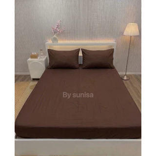 ผ้าปูที่นอนสีพื้น(ไม่รวมปลอกหมอน)เนื้อผ้านุ่มสบาย ไม่ระคายผิว ป้องกันไรฝุ่น (สินค้าส่งจากไทย)