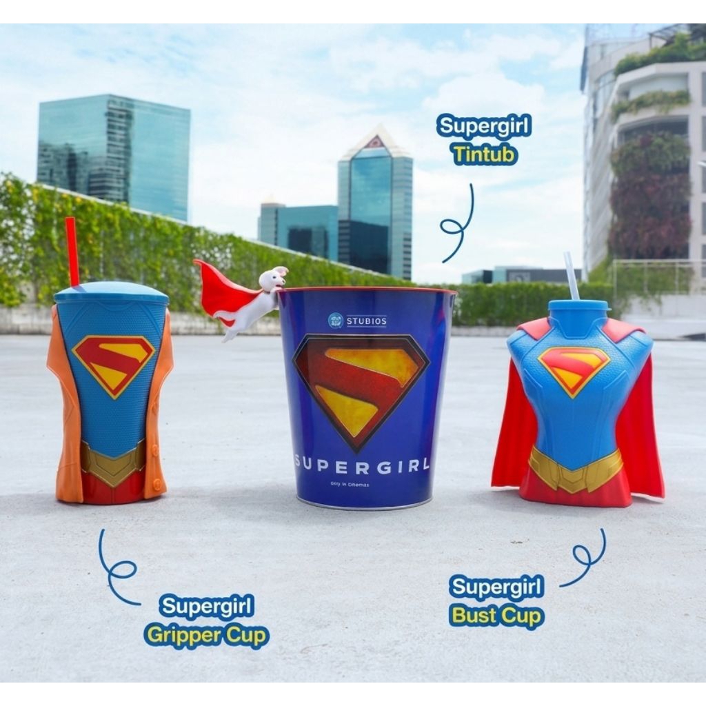แก้วน้ำ Supergirl 2026 ซูเปอร์เกิร์ล แท้จาก Major Cineplex Gripper Cup Super Girl ซุปเปอร์เกิร์ล Superman Milly Alcock