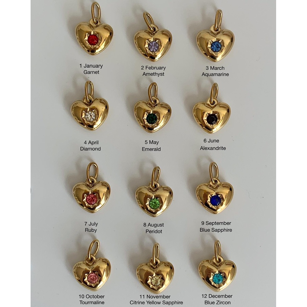 สร้อยสเตนเลส สร้อยกันน้ำ HER OBJECTIVE_HER LILY BIRTH STONE NECKLACE