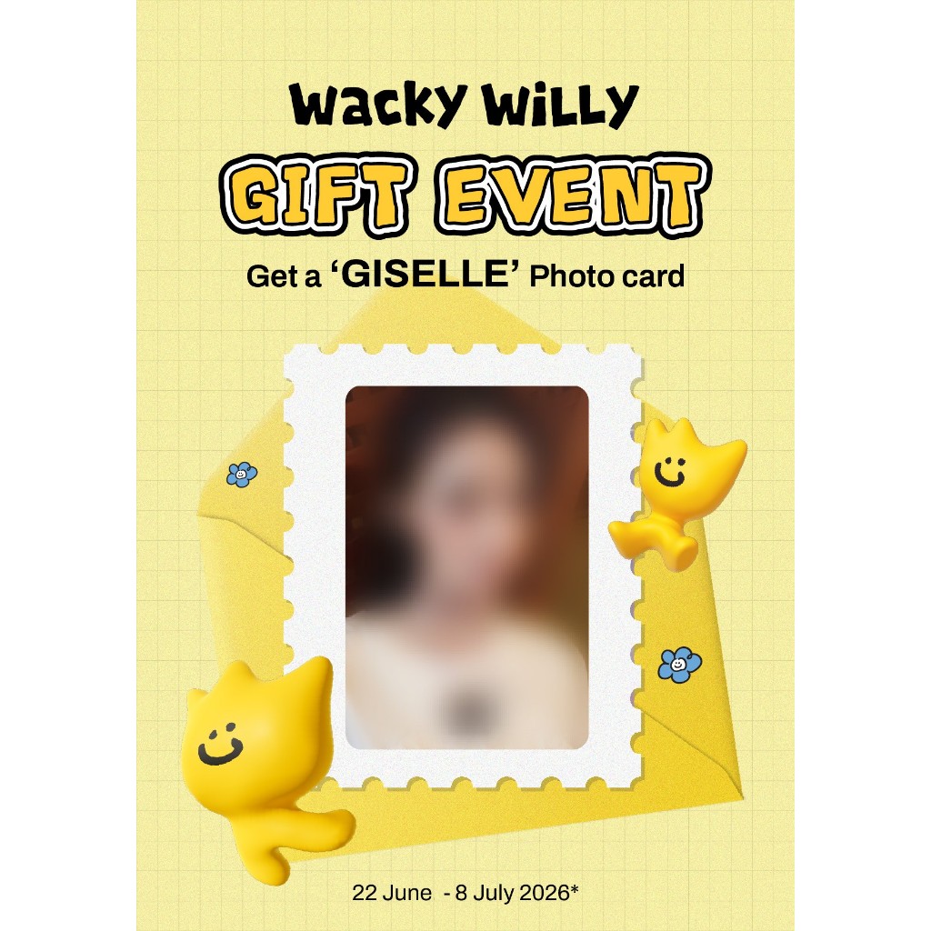 (ของแถม ไม่จำหน่าย) WACKY WILLY GISELLE PHOTO CARD (SUMMER26)