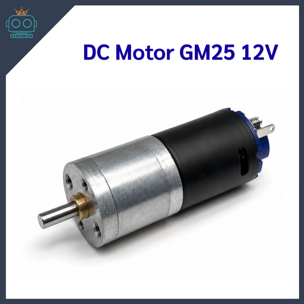 DC Motor GM25 12V มีหลายรุ่น 980 580 440 350 260 RPM