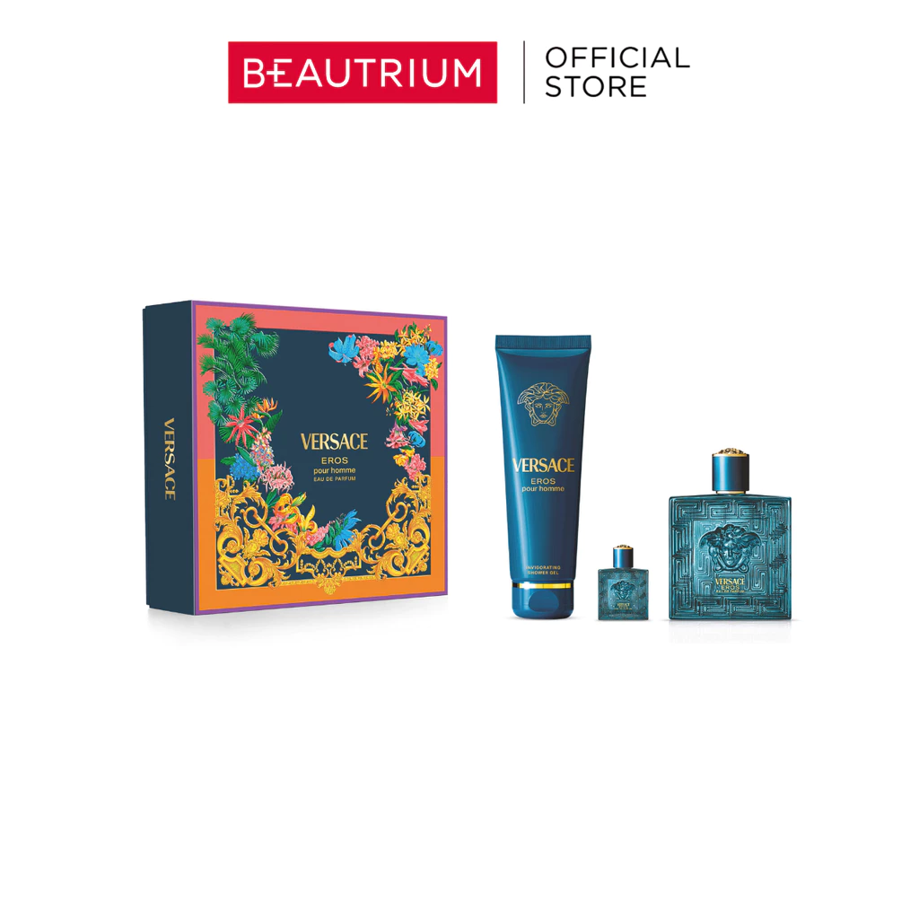 VERSACE SP26 Eros Men EDP 100ml+EDP 5ml+Shower Gel 150ml น้ำหอม 1set