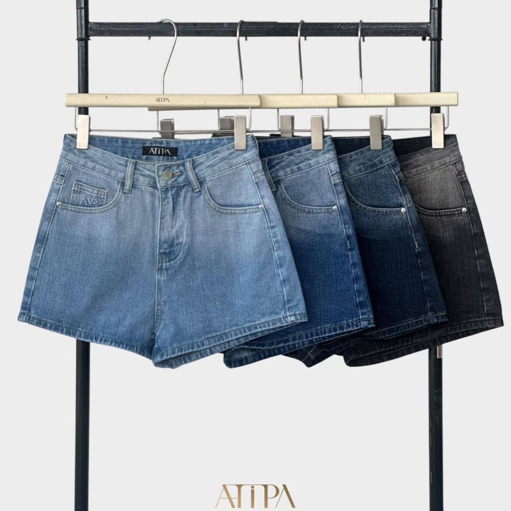 Atipashop - Lorie Denim Shorts (#ATP618) | กางเกงยีนส์ขาสั้น ฟอก