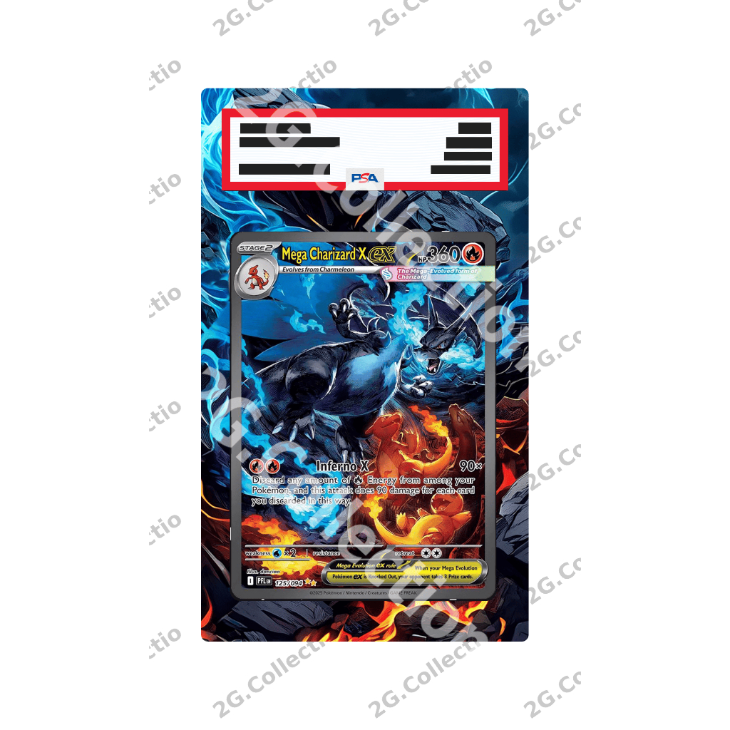 Full-Art Mega Charizard X ex #125 (เฉพาะตัว Art ไม่รวมการ์ดและกรอบ)