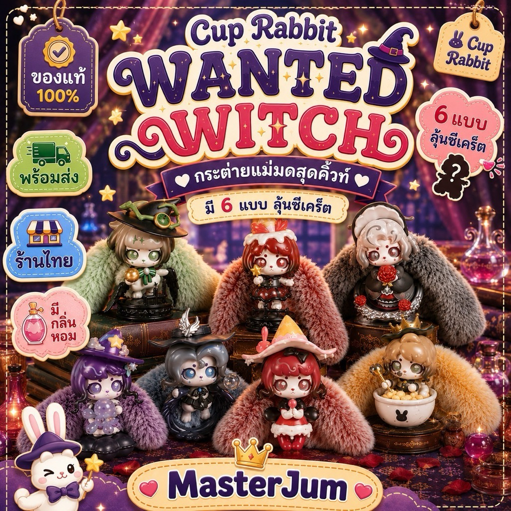 โมเดลพวงกุญแจ AWAKE TOYS น้องหูหอม Cup Rabbits
