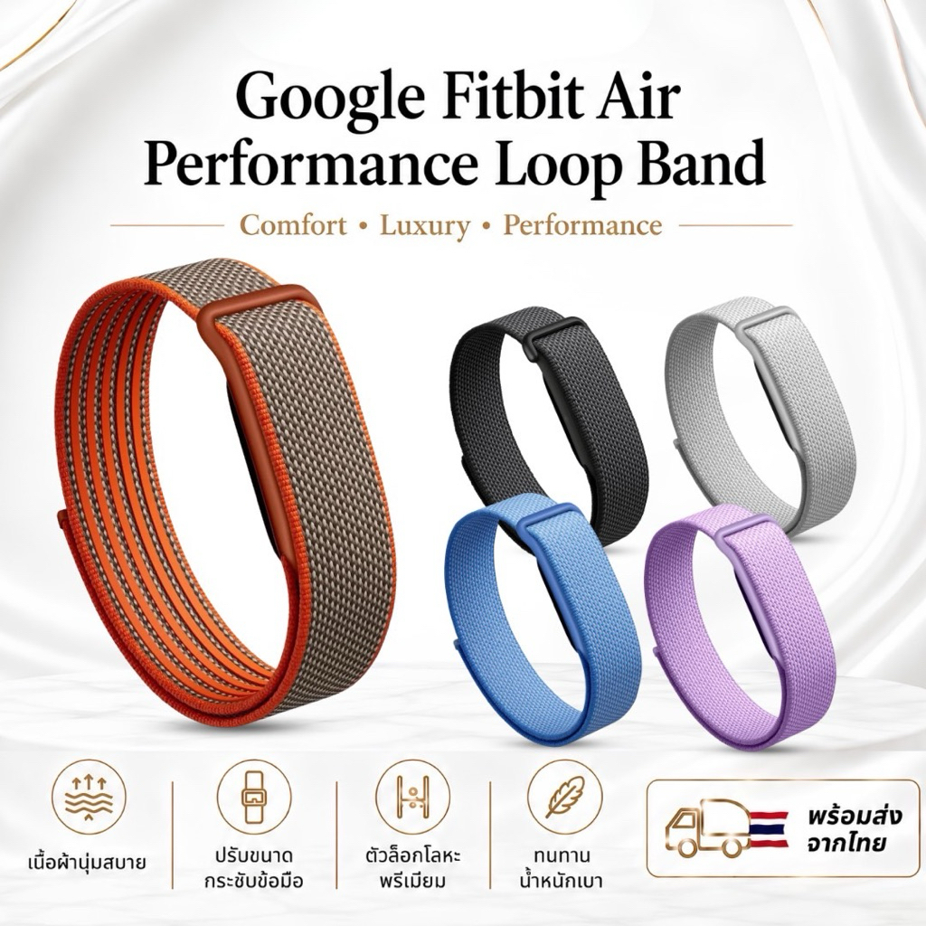 ส่งจากไทย 🔥สายGoogle Fitbit Air performance loop band สายเทียบ(ขายเฉพาะสาย ไม่รวมเครื่อง)