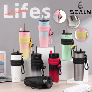 SEALN แก้วเก็บอุณหภูมิ 710ML 316 ฝาล็อกแน่น ใช้งานสะดวก พกติดกระเป๋าได้ เก็บเย็นได้ยาวนาน หลอดกรองในตัว ถ้วยนักเรียน