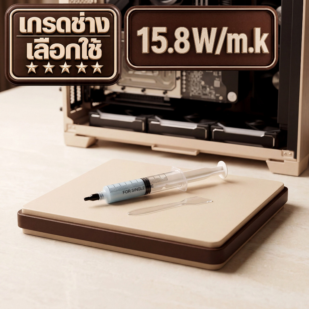 15.8W/m.k Thermal Putty Pro[เกรดช่างเลือกใช้] ซิลิโคนแบบครีม ระบายความร้อนการ์ดจอ  Notebook ชิปแรม(Cryo Core เย็นสุดขั้ว