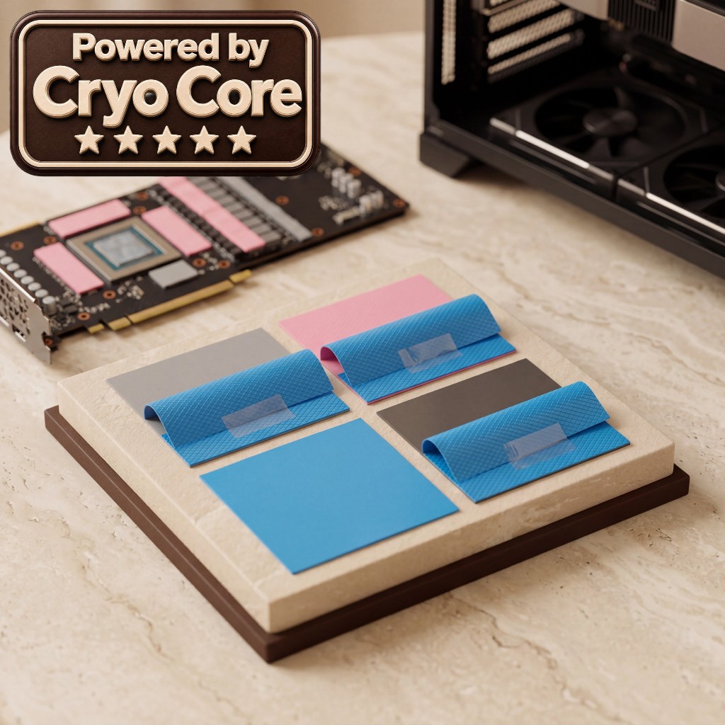 [Elite PC Gear] CryoCore 21W/m.k [เกรดช่างเลือกใช้] Thermal Pad Pro แผ่นระบายความร้อน แปะแรม การ์ดจอ Notebook