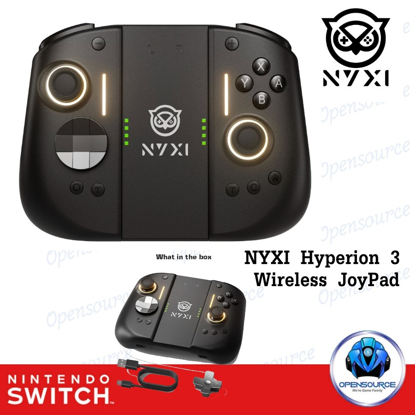 [พร้อมส่ง มั่นใจได้ของเลยมีหน้าร้าน สต๊อคไทย]NYXI: NYXI Hyperion 3 Wireless JoyPad for SWITCH 2 สีดำ