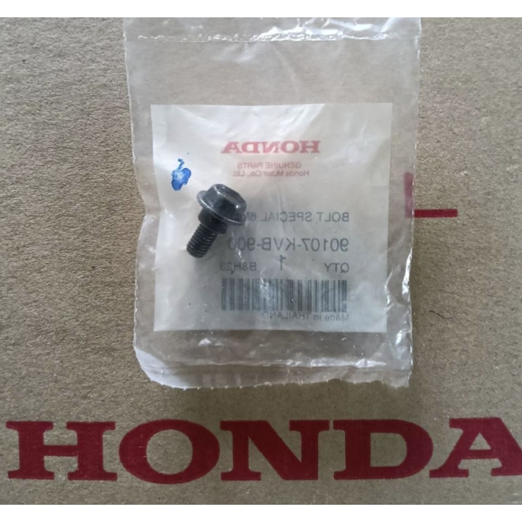 โบลต์หน้าแปลน 6มม. Wave110i Wave125i PCX150 Scoopy-i Super cub แท้ศูนย์ HONDA 90107-KVB-900

