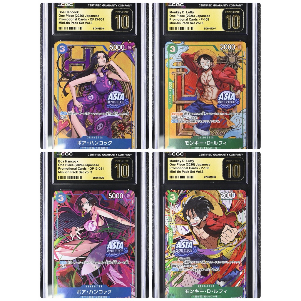 One Piece - Mini Tin Vol 3 Graded Cards