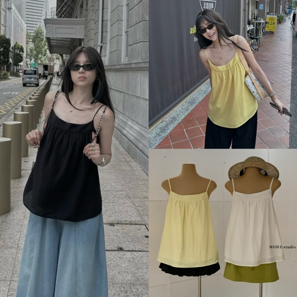 Flowy Cami เสื้อสายเดี่ยวทรงปล่อย - 10053 TAG WG.WE 🇰🇷