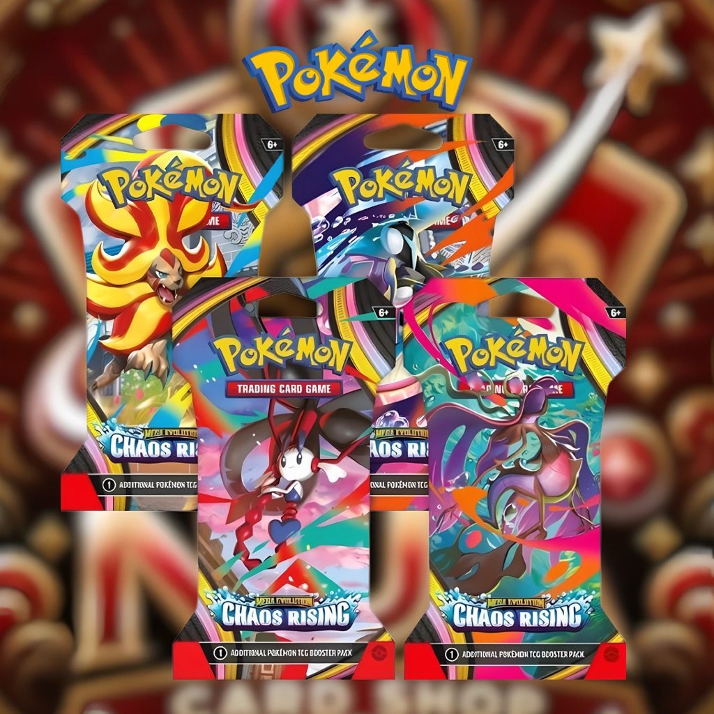 [ของแท้ พร้อมส่ง] Pokemon Chaos Rising Sleeved Booster Pack