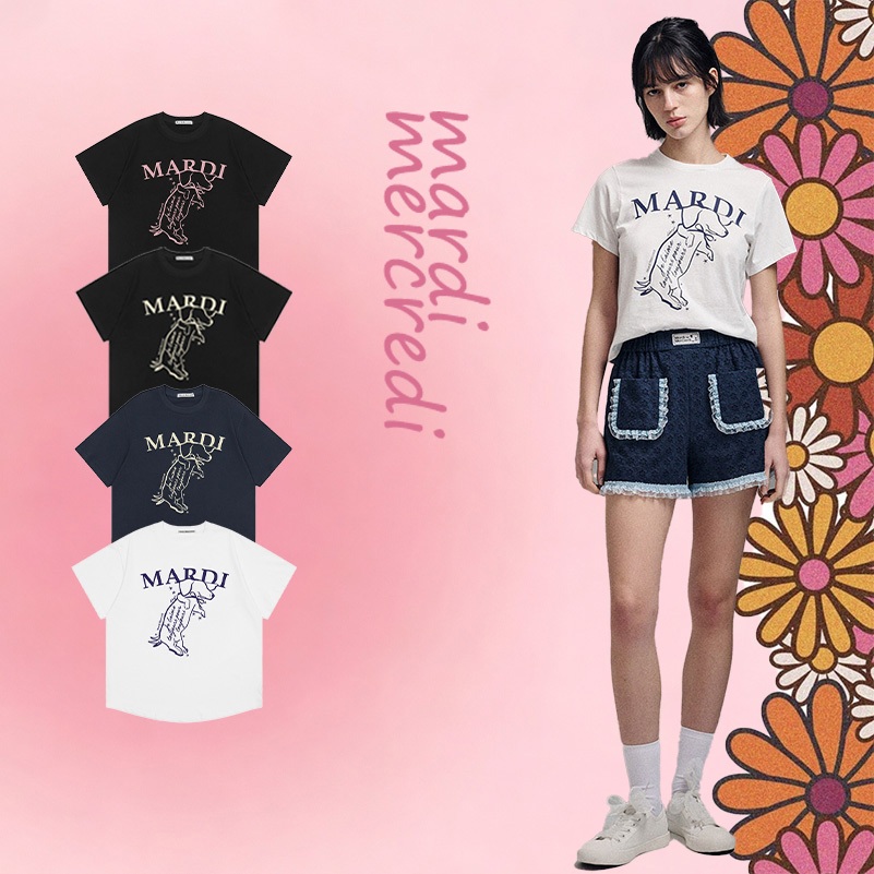 Mardi Ddanji Tshirt ลายสุนัขน่ารัก /มี 4 สีให้เลือก