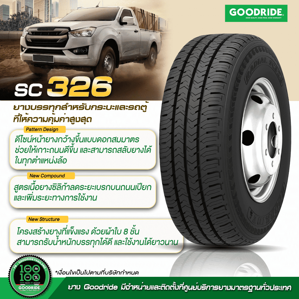 215/70R15 GOODRIDE ปี26 SC326